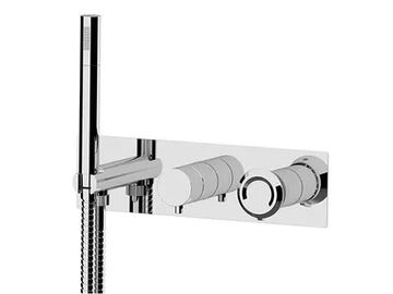 ELEMENT - Recessed single handle shower set with plate by Remer Rubinetterie - view 2